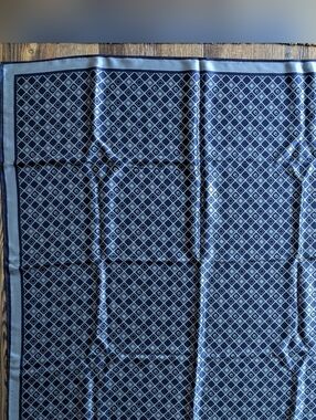 Geometric Diamond Square Silk Scarf